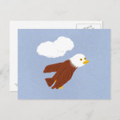 Bald Eagle Whimsical Cartoon Art Briefkaart (Voorkant / Achterkant)