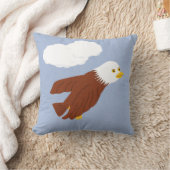Bald Eagle Whimsical Cartoon Art Kussen (Deken)