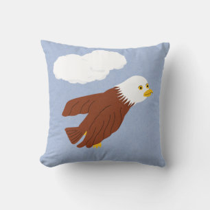 Bald Eagle Whimsical Cartoon Art Kussen