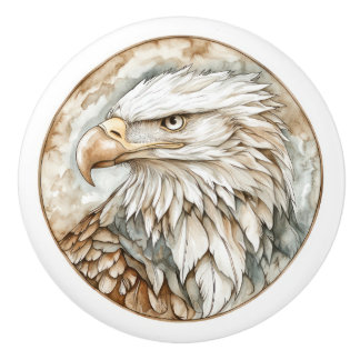 Bald Eagle Wild Tame en tijdloos Collectie Keramische Knop
