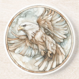 Bald Eagle Wild Tame en tijdloos Collectie Zandsteen Onderzetter
