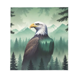 Bald Eagle Wildlife Animal Natuur Milieu Kunst Notitieblok