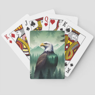 Bald Eagle Wildlife Animal Natuur Milieu Kunst Pokerkaarten