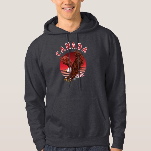 Bald Eagle Wildlife - Canada Hoodie (Voorkant)