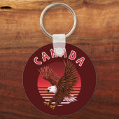 Bald Eagle Wildlife - Canada Sleutelhanger (Voorkant)