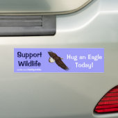 BALD EAGLE Wildlife Support Bumpersticker (Op auto)