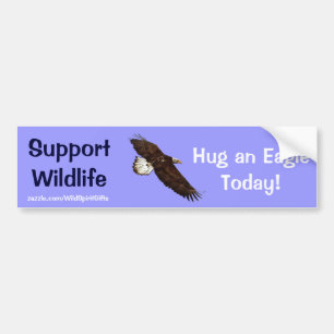 BALD EAGLE Wildlife Support Bumpersticker