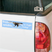 BALD EAGLE Wildlife Supporter Funny Bumpersticker (Op Truck)