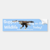 BALD EAGLE Wildlife Supporter Funny Bumpersticker (Voorkant)