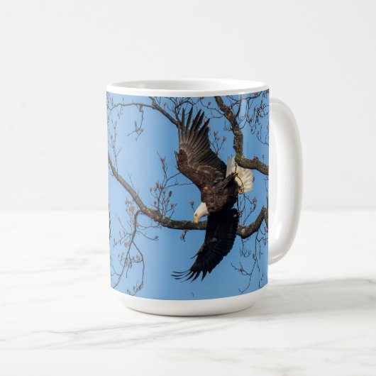 Bald Eagle Wing Drop Koffiemok (Voorkant rechts)