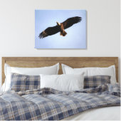 Bald Eagle Wingspread Canvas Afdruk (Insitu (Slaapkamer))