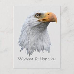 Bald Eagle Wisdom & Eerlijkheid aanpasbaar Briefkaart