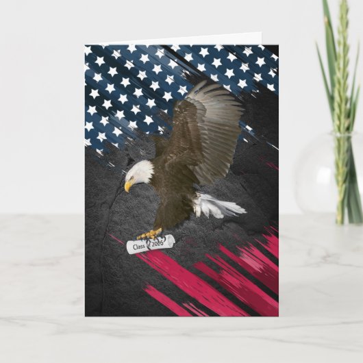 Bald Eagle with 2026 Graduation Diploma Kaart (Voorkant)