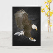 Bald Eagle with 2026 Graduation Diploma  Kaart (Gele Bloem)