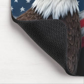 Bald Eagle with American Flag 4th of July Art Muismat (Hoek)