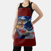 Bald Eagle Wolf American Flag Schort (Insitu)