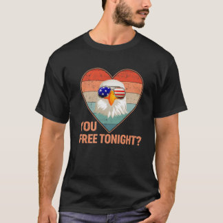 Bald Eagle Women Mannen Vintage 4 juli jullie vrij T-shirt