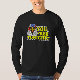 Bald Eagle Women Mannen Vintage 4 juli jullie vrij T-shirt