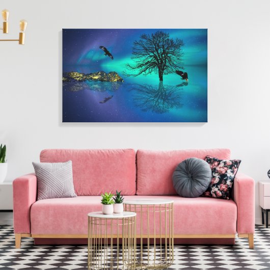 Bald Eagles Canvas Afdruk (Insitu (Woonkamer))