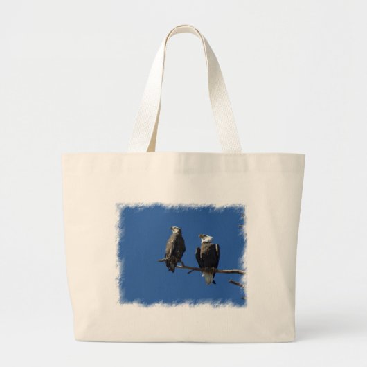 Bald Eagles Grote Tote Bag (Voorkant)