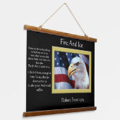 Bald Eagles hoofd je te zien Hangend Wandkleed (Gebogen)