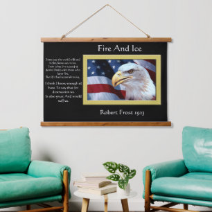 Bald Eagles hoofd je te zien Hangend Wandkleed