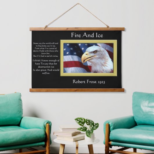 Bald Eagles hoofd je te zien Hangend Wandkleed (Woonkamer)