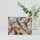 Bald Eagles in Flight Briefkaart (Staand voorkant)