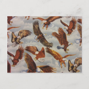 Bald Eagles in Flight Briefkaart
