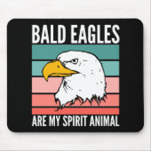 Bald Eagles is mijn dierlijk Muismat (Voorkant)