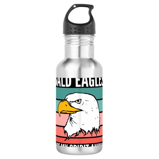 Bald Eagles is mijn dierlijk Waterfles (Voorkant)