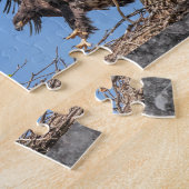 Bald Eagles, jeneverbes omhoog Legpuzzel (Zijkant)