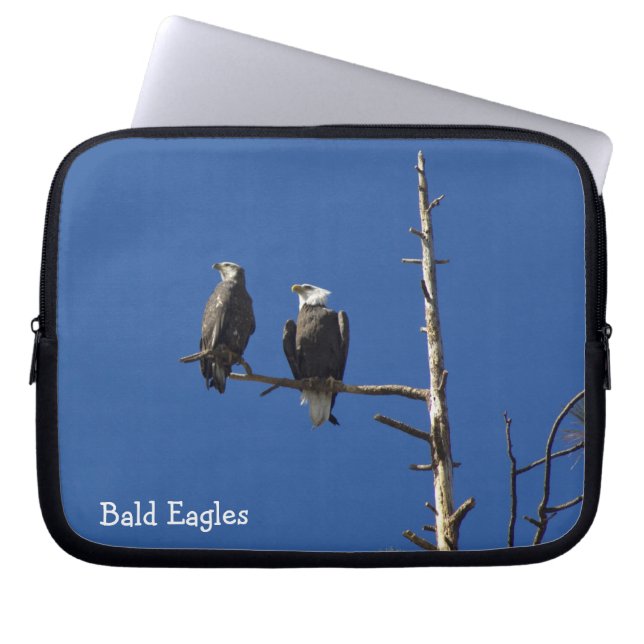 Bald Eagles-laptoptas Laptop Sleeve (Voorkant)
