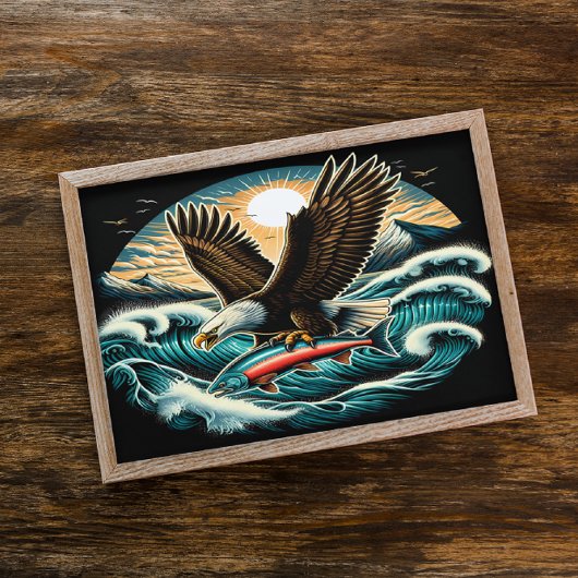 Bald Eagles Majesteit in vlucht Poster