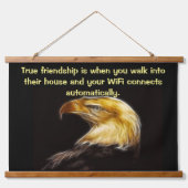 Bald Eagles met kracht Hangend Wandkleed (Voorkant)