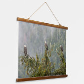 Bald Eagles | Tongass National Forest Alaska Hangend Wandkleed (Gebogen)