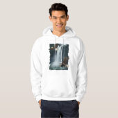 Bald Eagles & Water-herfst Natuur Scene Hoodie (Voorkant volledig)