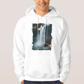 Bald Eagles & Water-herfst Natuur Scene Hoodie