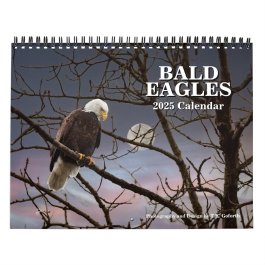 Bald Eagles Wildlife Fotografie Kalender (Hoes)