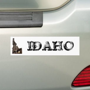 BALD ELGF - BRANDSTOFHOUT - IDAHO PATRIOT BLK BUMPERSTICKER