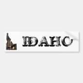 BALD ELGF - BRANDSTOFHOUT - IDAHO PATRIOT BLK BUMPERSTICKER (Voorkant)
