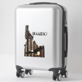 BALD ELGF - BRANDSTOFHOUT - IDAHO PATRIOT BLK STICKER (Koffer)
