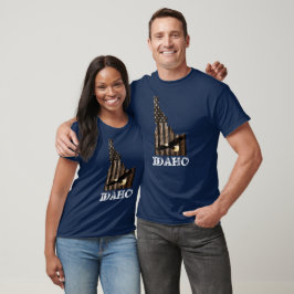 BALD ELGF - BRANDSTOFHOUT - IDAHO PATRIOT BLK T-SHIRT