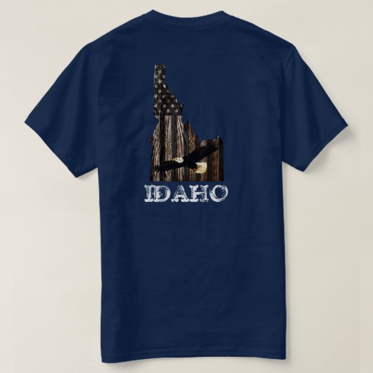 BALD ELGF - BRANDSTOFHOUT - IDAHO PATRIOT BLK T-SHIRT (Design achterkant)