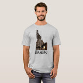 BALD ELGF - BRANDSTOFHOUT - IDAHO PATRIOT BLK T-SHIRT (Voorkant volledig)