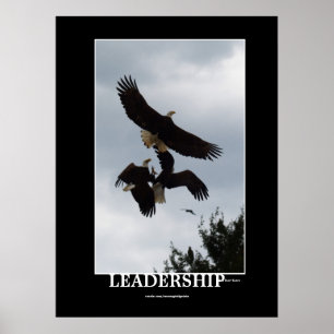 BALD ELGF LEIDERSCHAP Motivatie foto afdrukken Poster