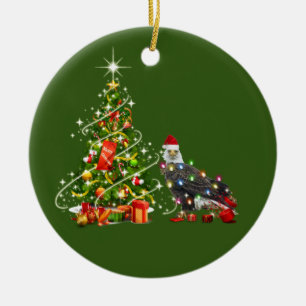 BALD-ELGF met Petten kerst Keramisch Ornament