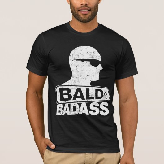 bald en badass t-shirt (Voorkant)