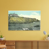 Bald Head Cliff en Exterior of Cliff House # Canvas Afdruk (Insitu (Woonkamer))