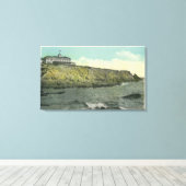 Bald Head Cliff en Exterior of Cliff House # Canvas Afdruk (Insitu (Houten vloer))